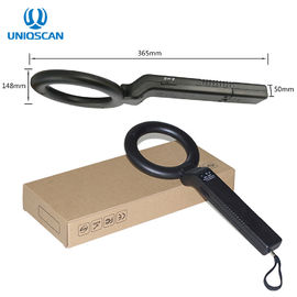 Round Detect Area Hand Held Metal Detector Super Wand Folding Standard 9V Battery